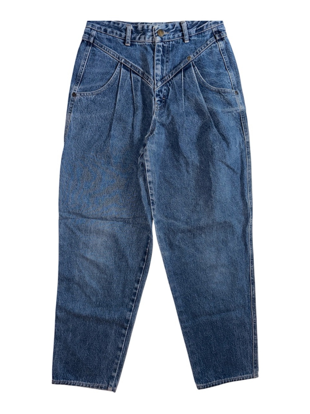 Vintage 80s 90s Calvin Klein Pleated Mom Jeans, High Waisted size 28/7
